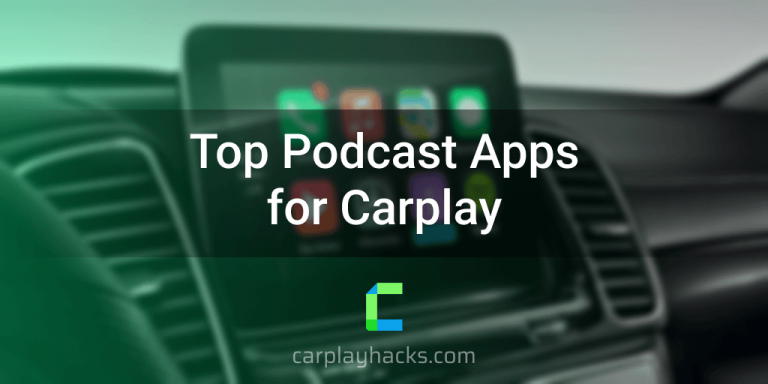 Applications du podcast principal pour Apple Carplay