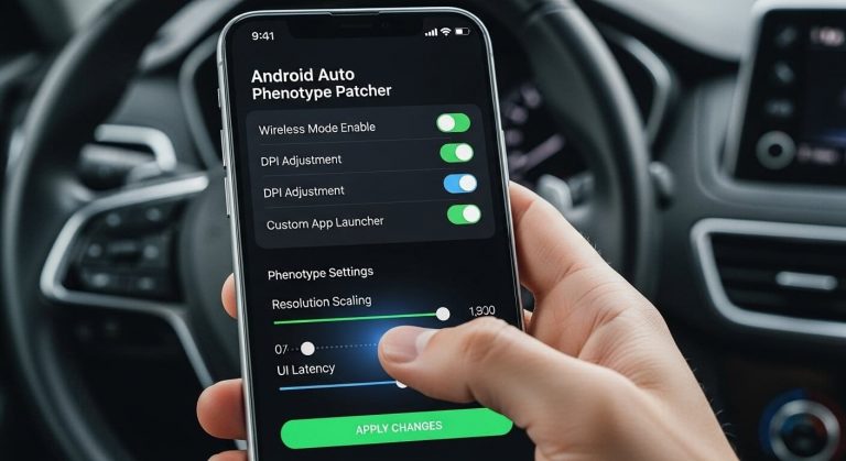 Ajouter des applications bloquées avec Android Auto Fenotype Patcher: