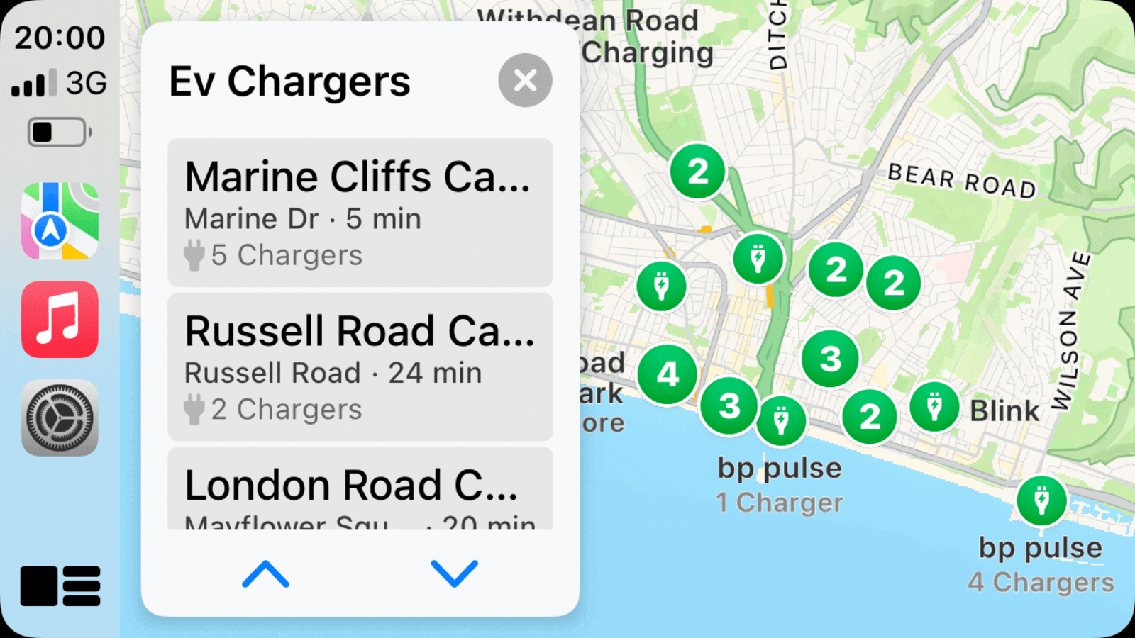 Quoi de neuf dans ios 17 carplay Disponibilité des stations de chargement EV sur iOS 17 Carplay