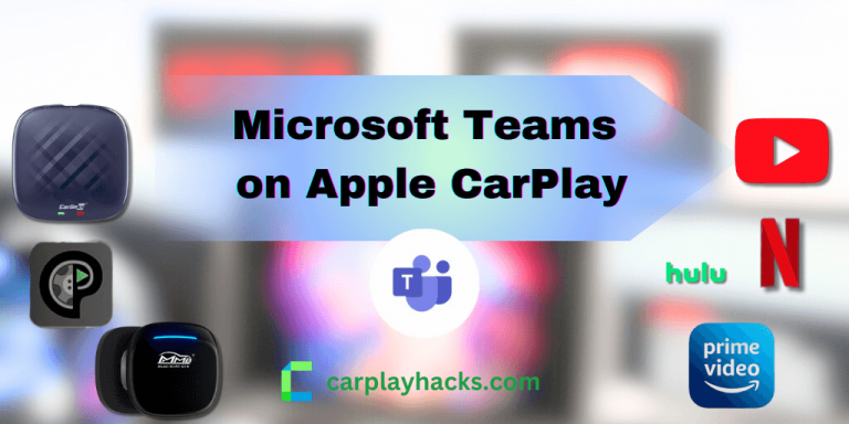 Ajoutez les équipes MS au Carplay