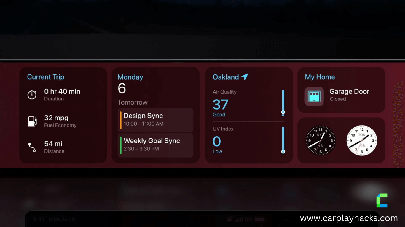Quoi de neuf dans iOS 16 carplay Applications de tâche de direction